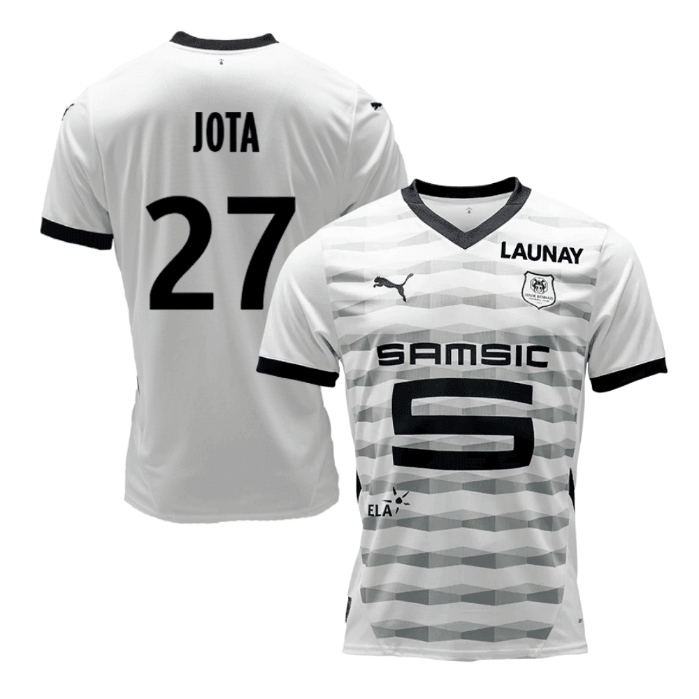 Jota 27 Stade Rennais F.C. 2024/25 Away Men Jersey - White