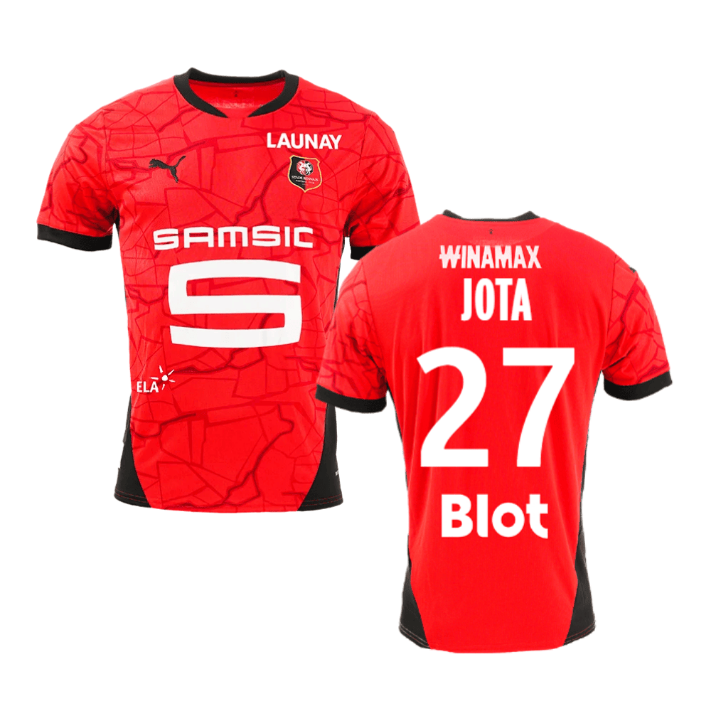 Jota 27 Stade Rennais F.C. 2024/25 Home Men Jersey - Red