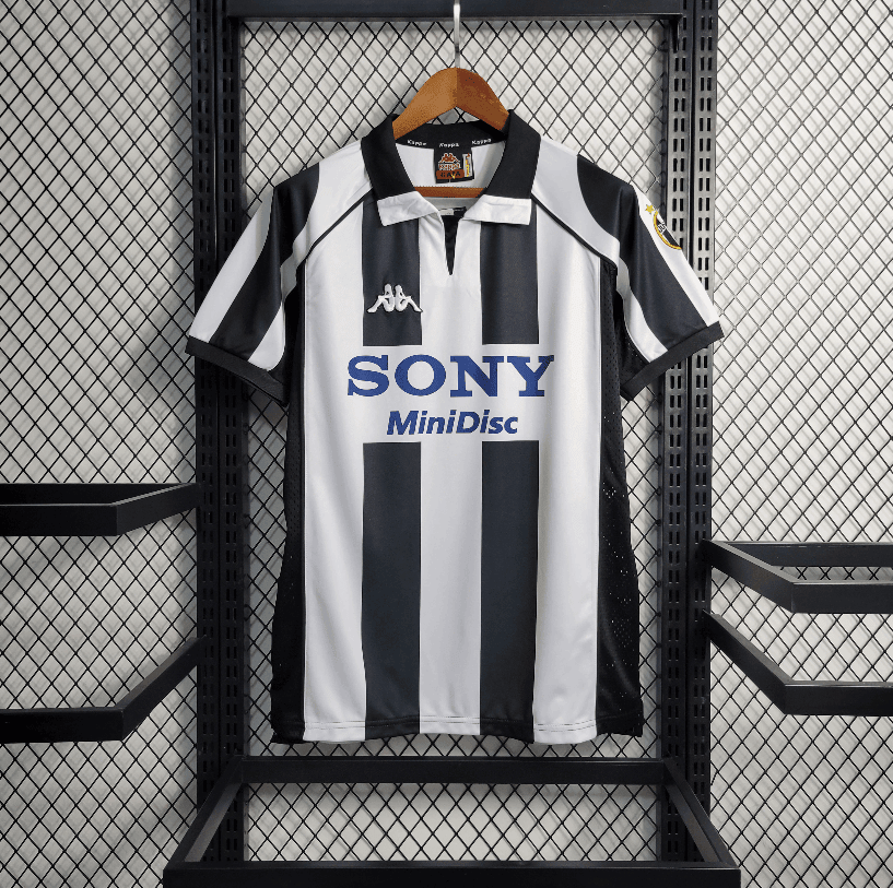 Juventus 1998/99 Home Retro Men Jersey - Black/White