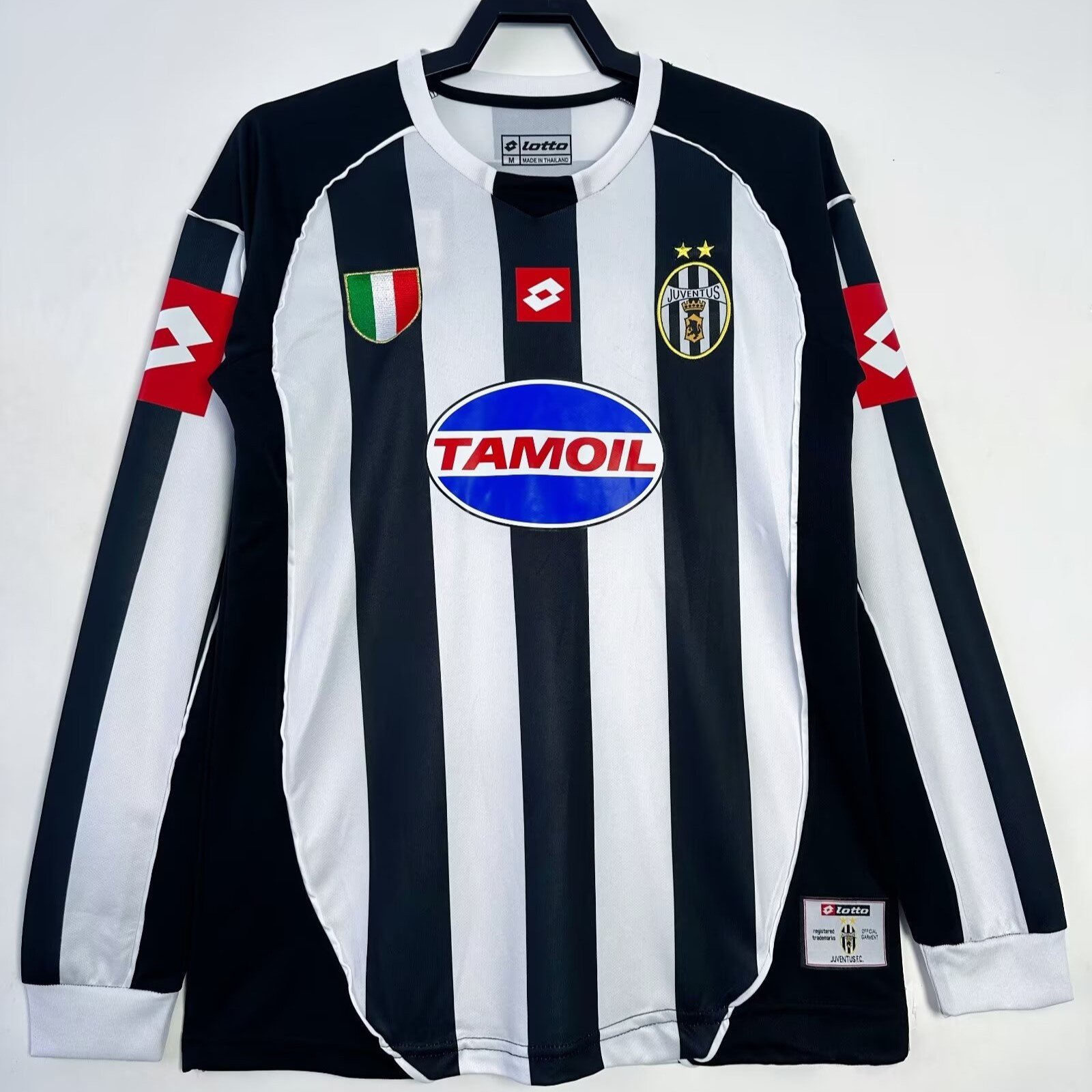 Juventus 2002/03 Home Retro Long Sleeve Men Jersey - White/Black