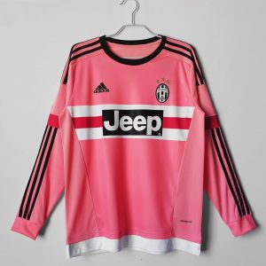Juventus 2015/16 Away Retro Long Sleeve Men Jersey - Pink