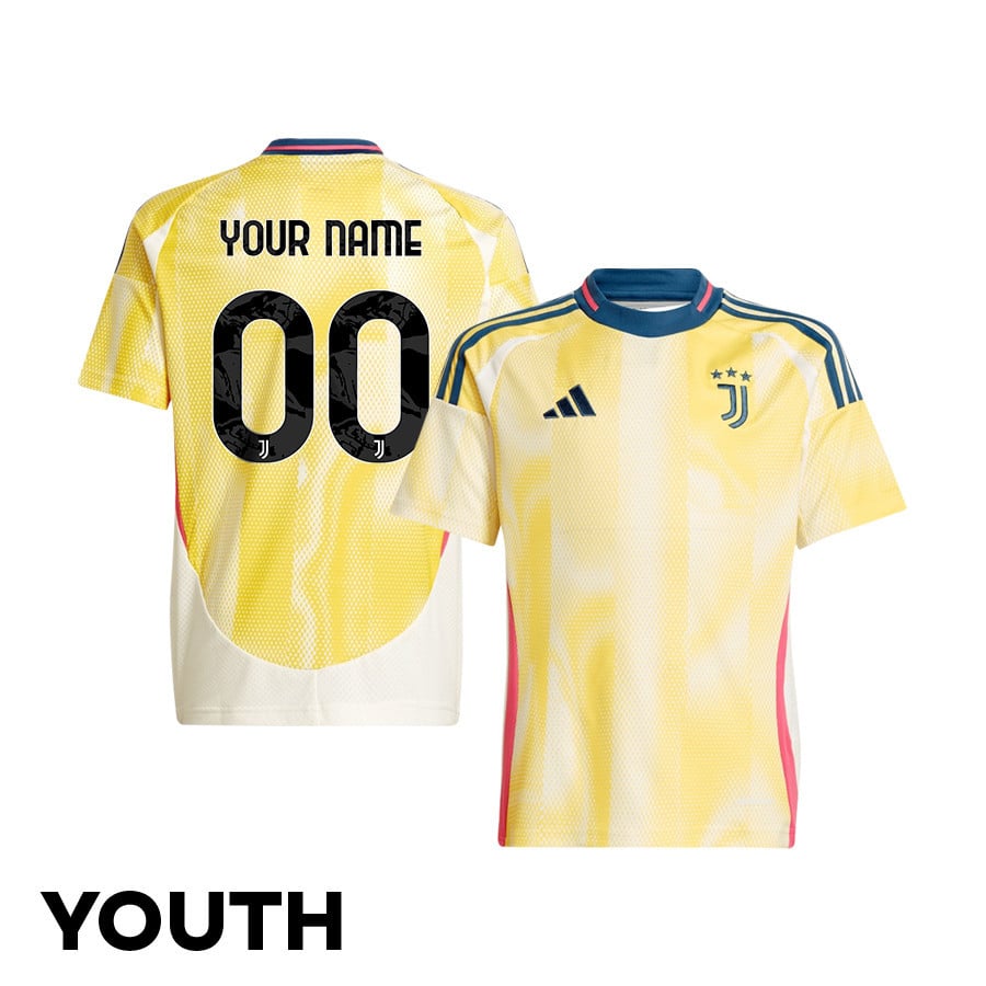 Juventus 2024/25 Away YOUTH Custom Jersey - Yellow