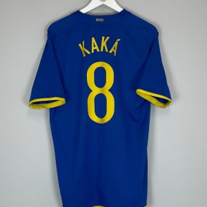 Kaká 8 Brazil National Team 2008/10 Away Men Retro Jersey - Blue