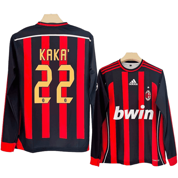 Kaká AC Milan 2006-07 Home Men Long Sleeves Jersey - Black