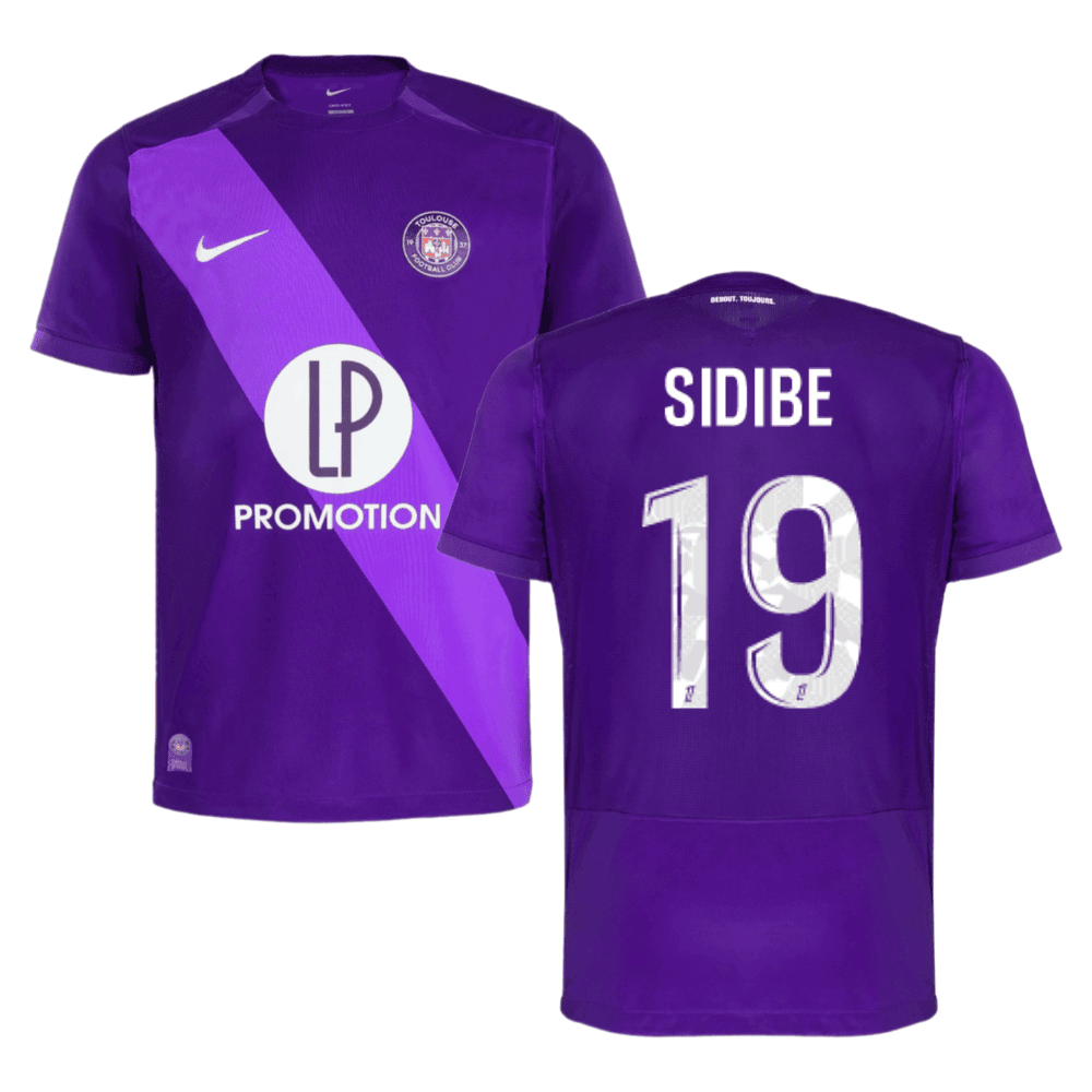 Kalidou Sidibé 19 Toulouse FC 2024/25 Home Men Jersey - Purple