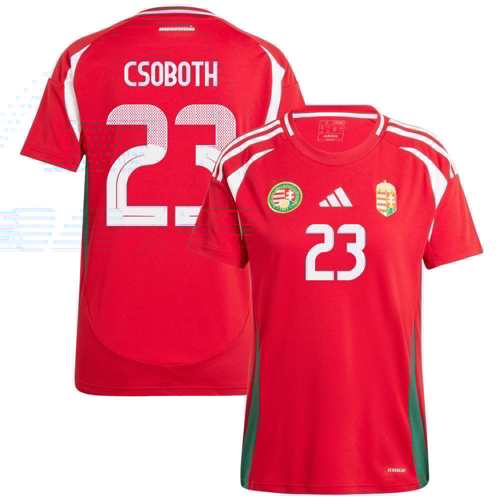 Kevin Csoboth 23 Hungary National Team 2024/25 Home WOMEN Jersey - Red