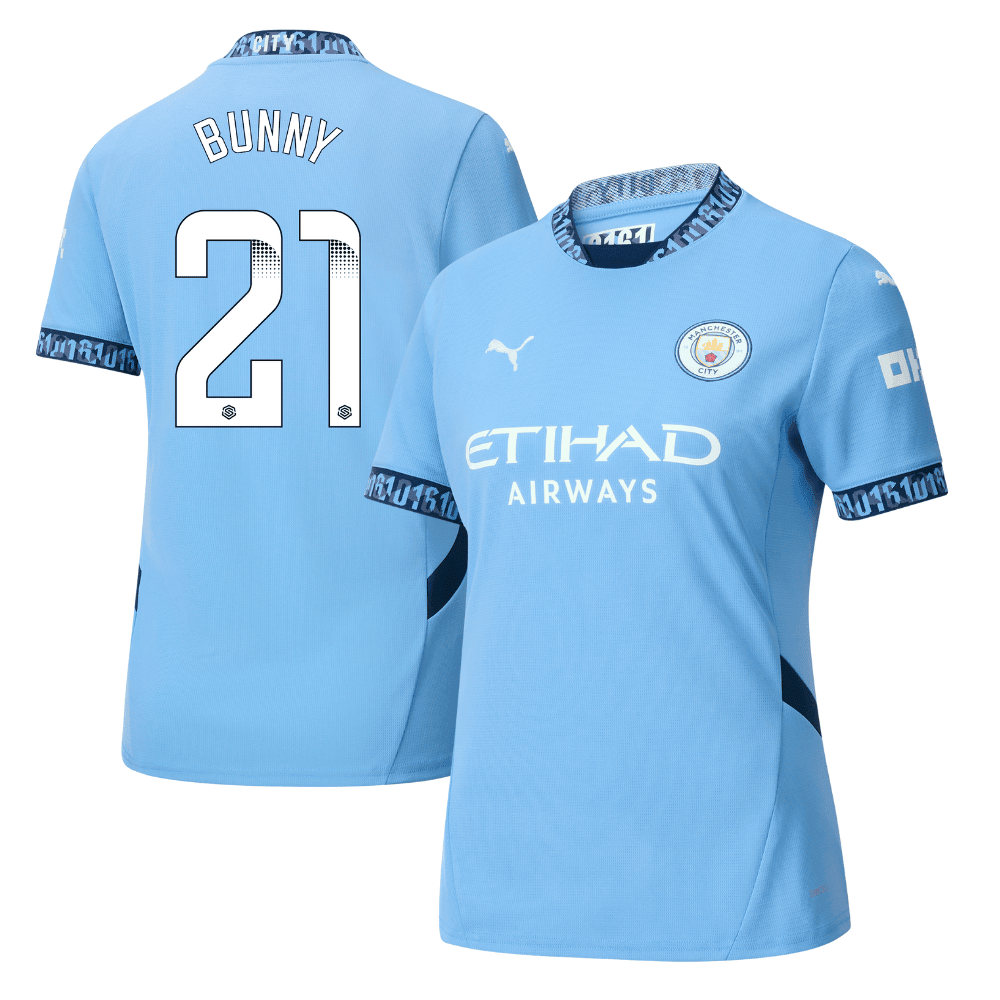 Khadija Shaw 21 Manchester City 2024/25 Women's Team Home Women Jersey - Light Blue