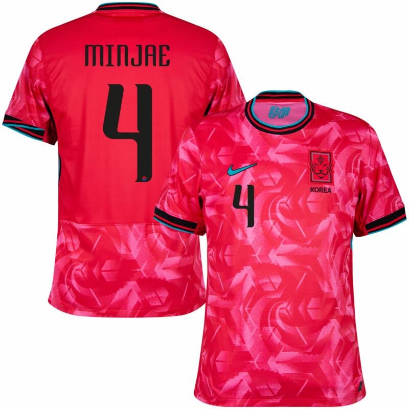 Kim Min-jae 4 South Korea National Team 2024 Home Men Jersey - Red
