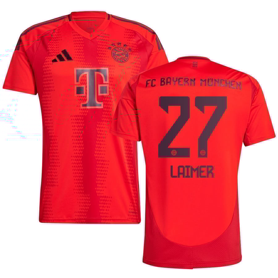 Konrad Laimer 27 Bayern Munich 2024/25 Home Jersey - Men, Red