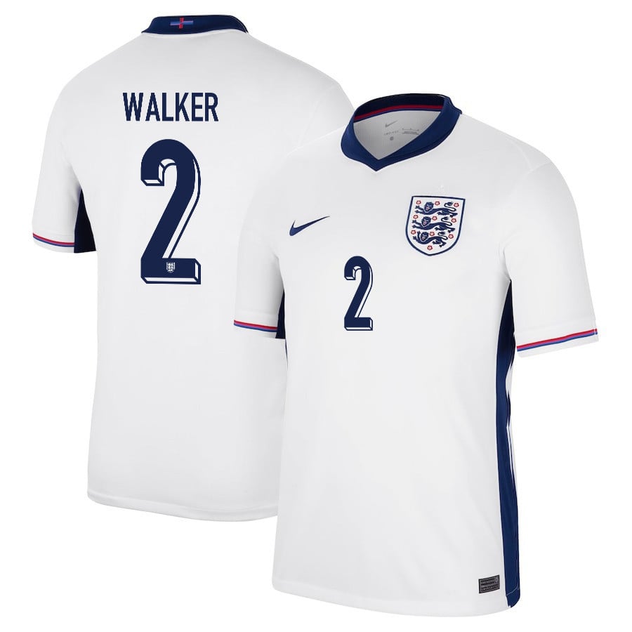 Kyle Walker 2 England 2024/25 Home Stadium Football Jersey - Men White