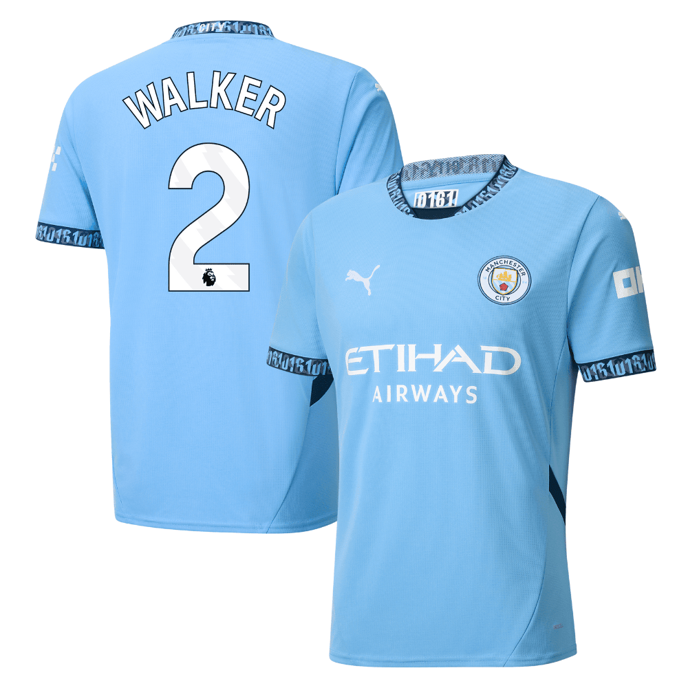 Kyle Walker 2 Manchester City 2024/25 Home Men Jersey - Light Blue