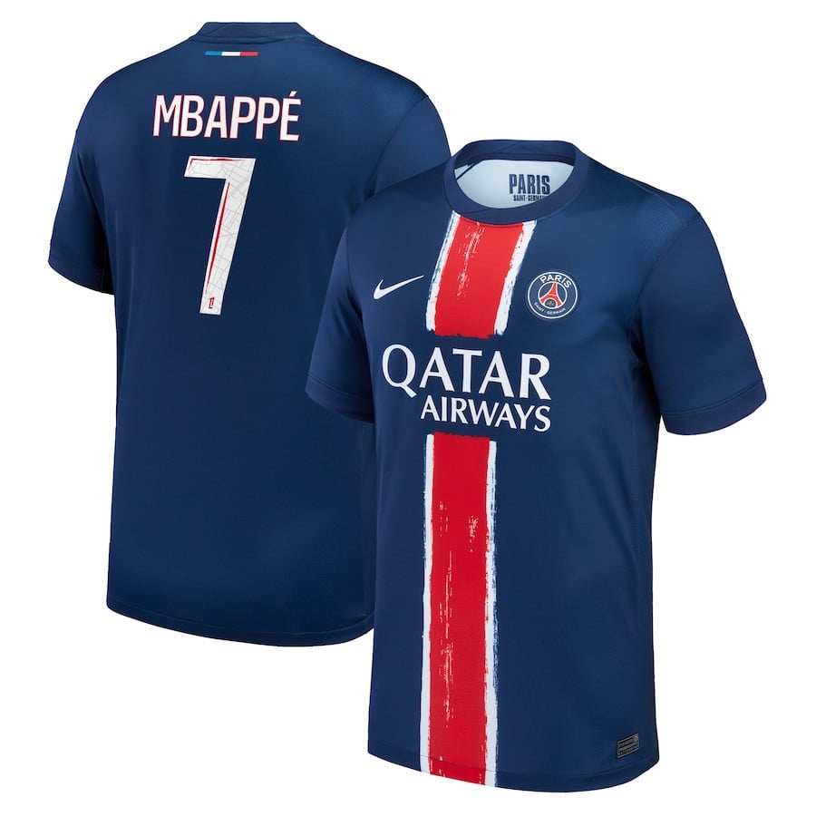 Kylian Mbappé 7 Paris Saint-Germain 2024/25 Home Men Jersey - Navy