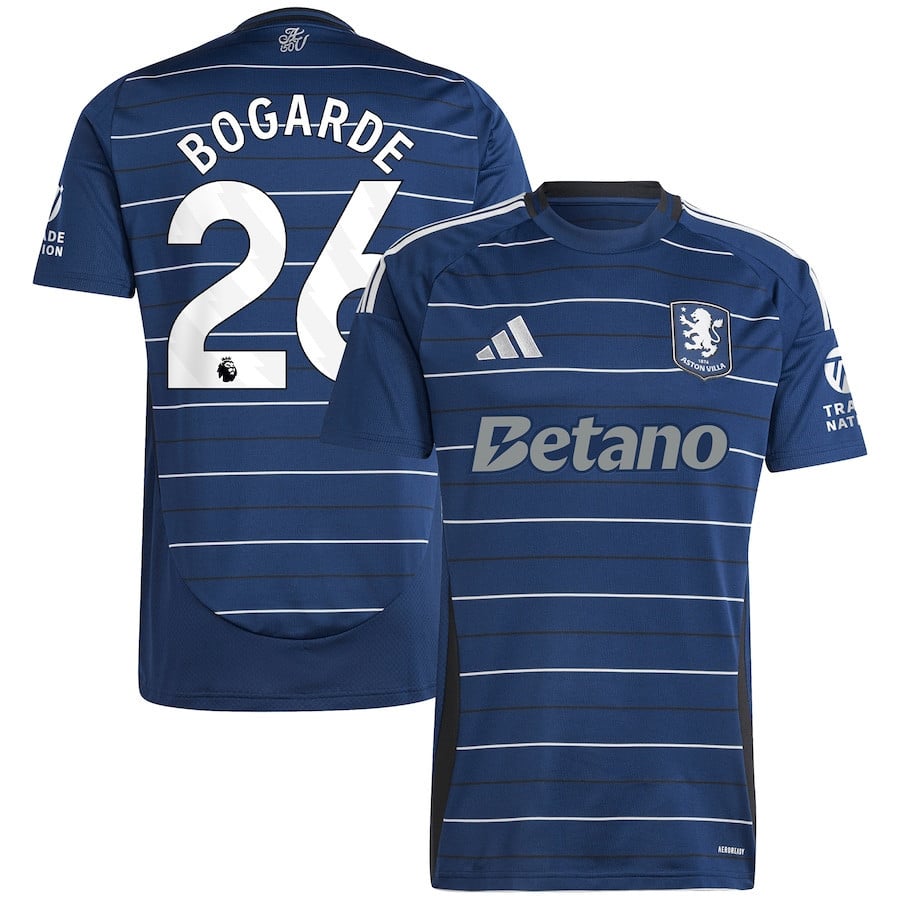 Lamare Bogarde 26 Aston Villa 2024/25 Third Men Jersey - Navy