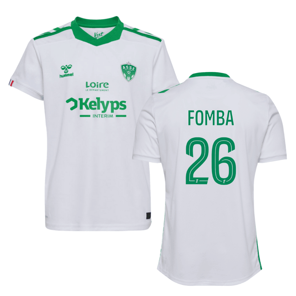 Lamine Fomba 26 AS Saint-Étienne 2024/25 Away Men Jersey - White