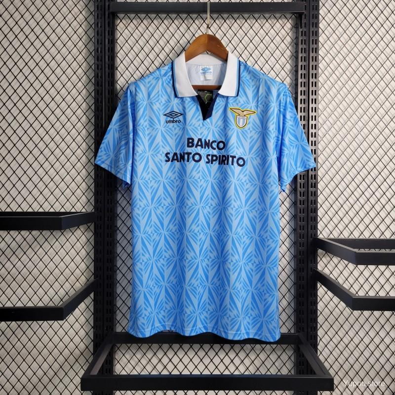 Lazio 1991/92 Home Retro Men Jersey - Sky Blue