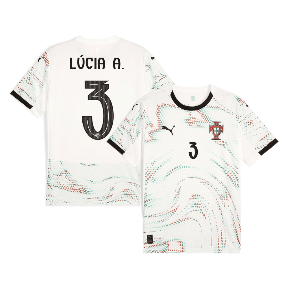 Lúcia Alves 3 Portugal Women's National Team 2025/26 Away Men Jersey - White