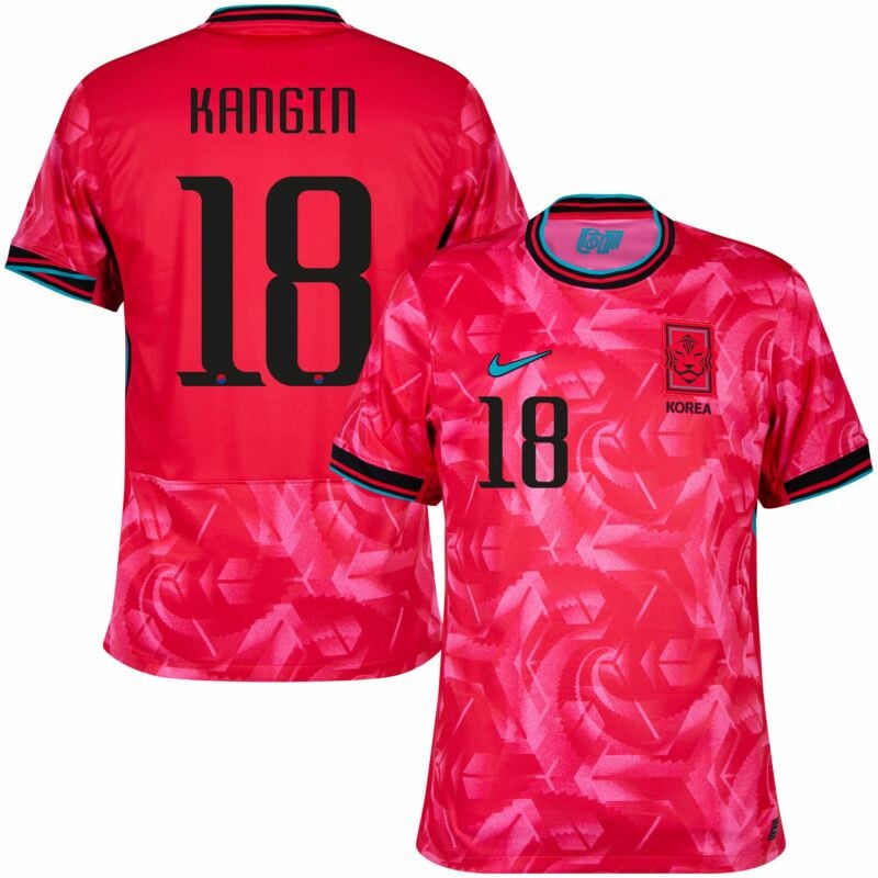 Lee Kang-in 18 South Korea National Team 2024 Home Men Jersey - Red