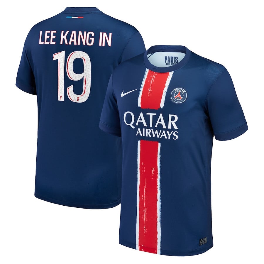 Lee Kang In 19 Paris Saint-Germain 2024/25 Home Men Jersey - Navy