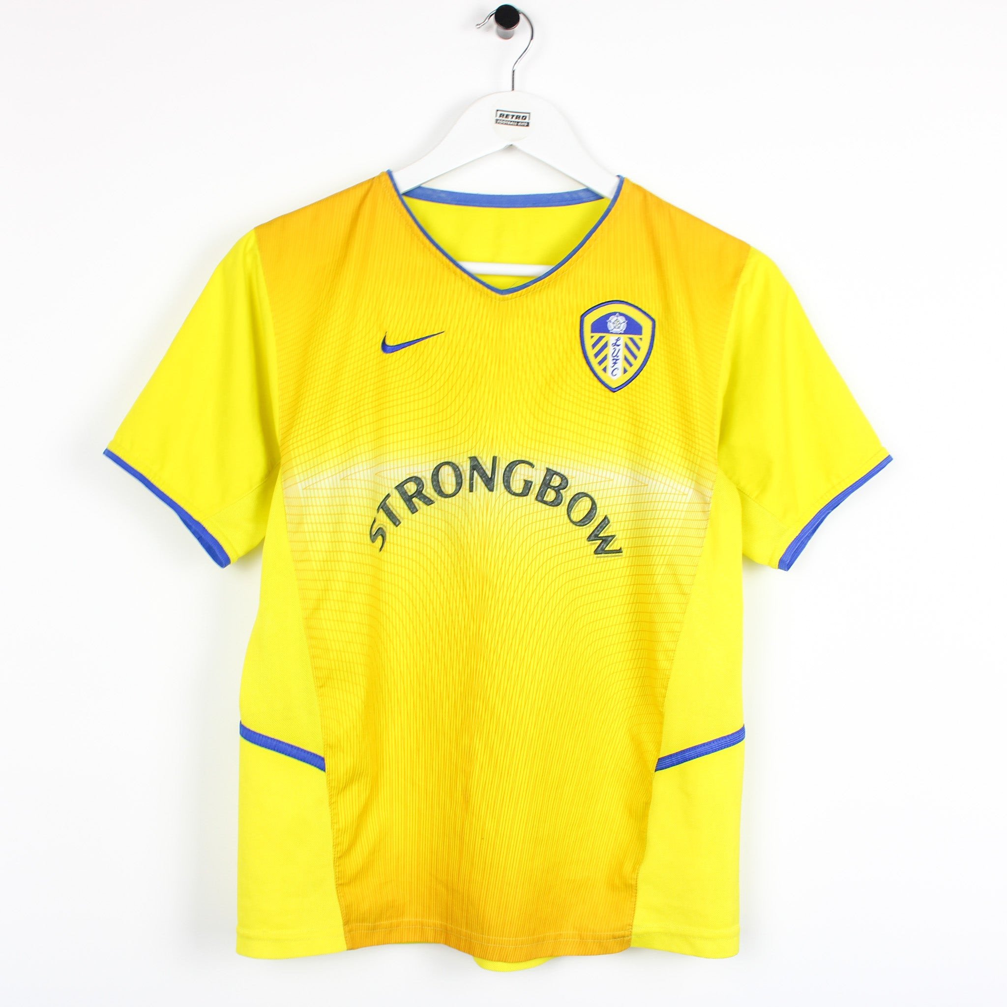 Leeds United 2002/03 Away Retro Men Jersey - Yellow