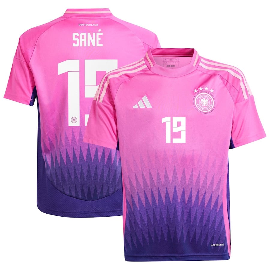 Leroy Sané 19 Germany National Team 2024 Away YOUTH Jersey - Pink