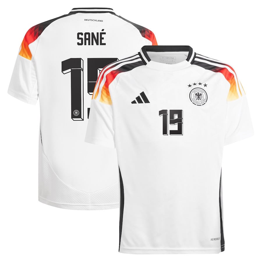 Leroy Sané 19 Germany National Team 2024 Home YOUTH Jersey - White