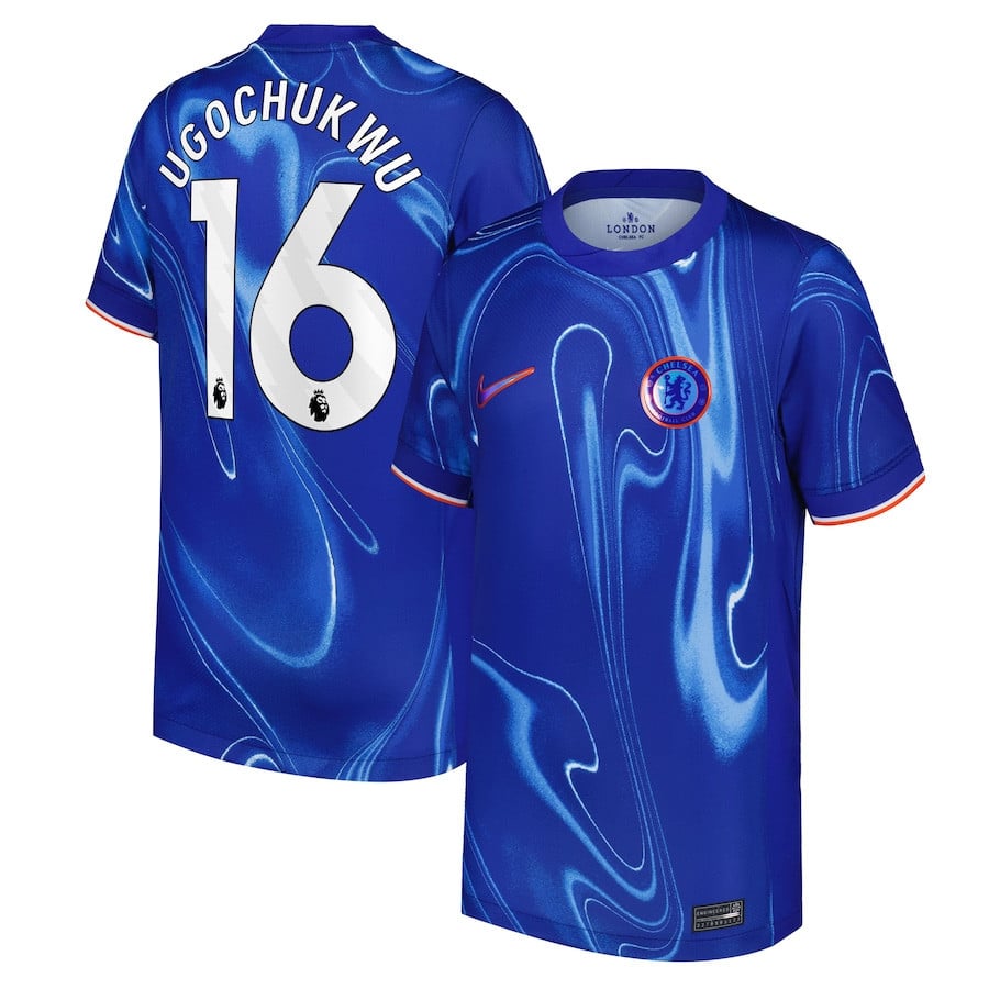 Lesley Ugochukwu 16 Chelsea 2024/25 Home YOUTH Jersey - Blue