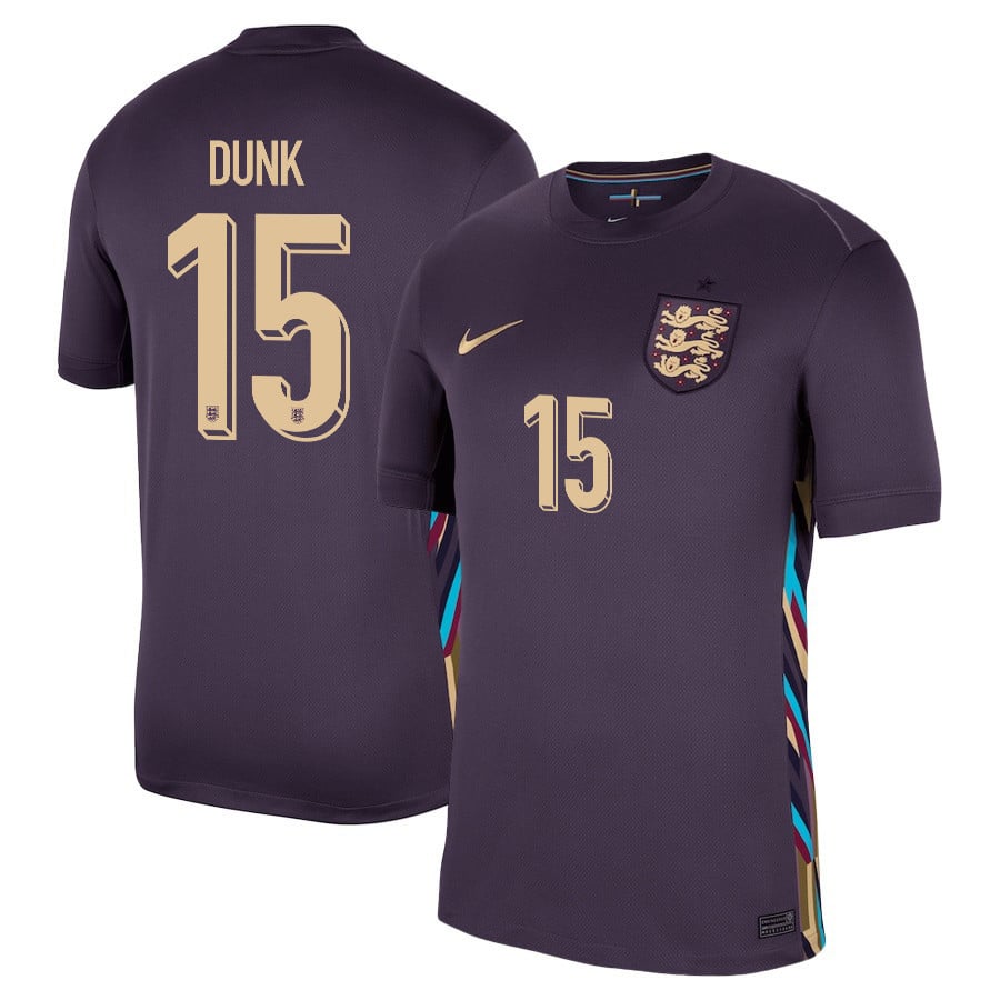 Lewis Dunk 15 England 2024/25 Away Stadium Football Jersey - Men Purple
