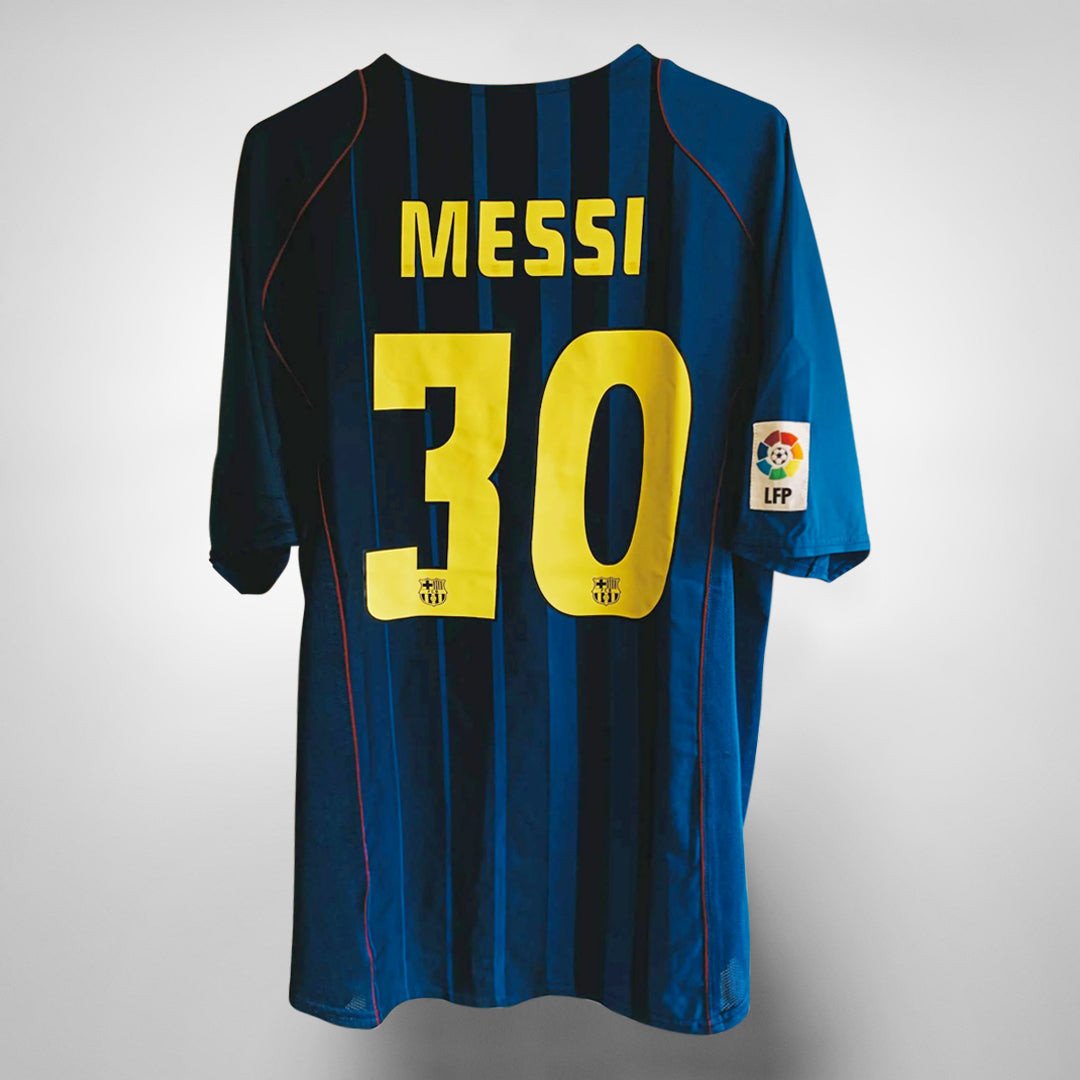 Lionel Messi 30 FC Barcelona 2004-2005 Away Retro Jersey - Men