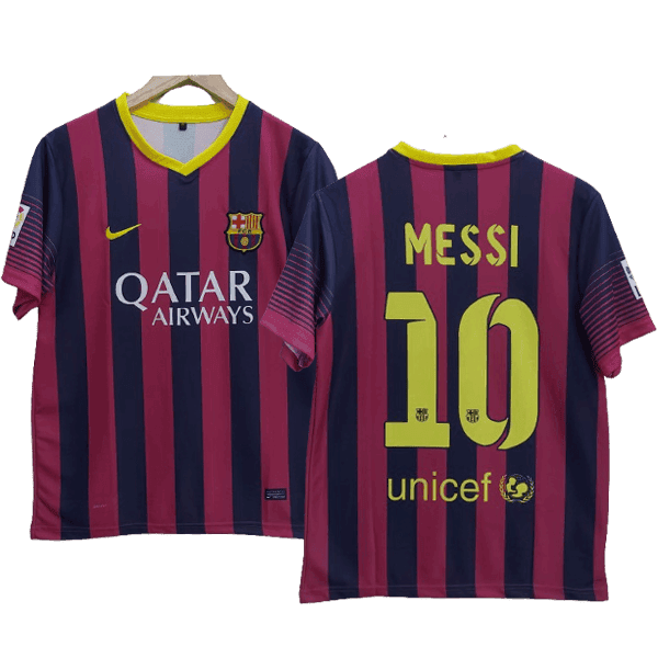 Lionel Messi Barcelona 2013-14 Home Men Jersey - Blue