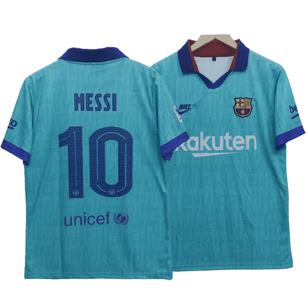 Lionel Messi Barcelona 2019-20 Third Men Jersey - Aqua