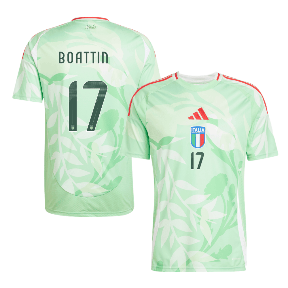 Lisa Boattin 17 Italy Women's National Team 2025/26 Away Men Jersey - Green