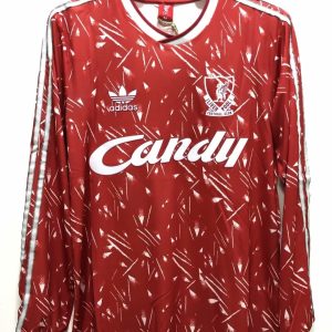 Liverpool 1989/91 Home Retro Long Sleeve Men Jersey - Red
