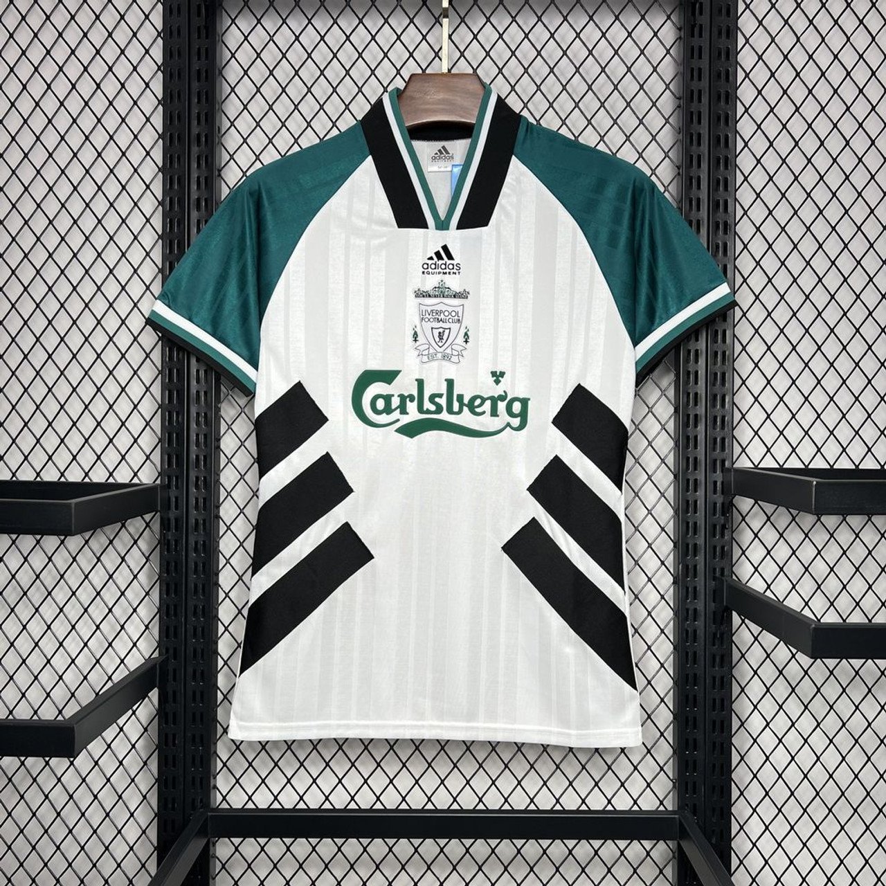 Liverpool 1993/95 Away Retro Men Jersey - White/Green
