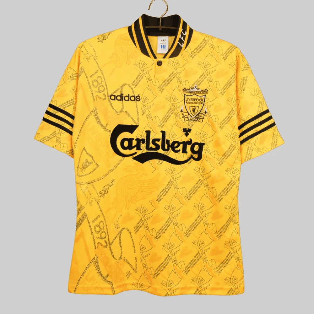 Liverpool 1994-1996 Retro Jersey - Men Yellow