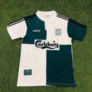 Liverpool 1994/96 Away Retro Men Jersey - White/Green