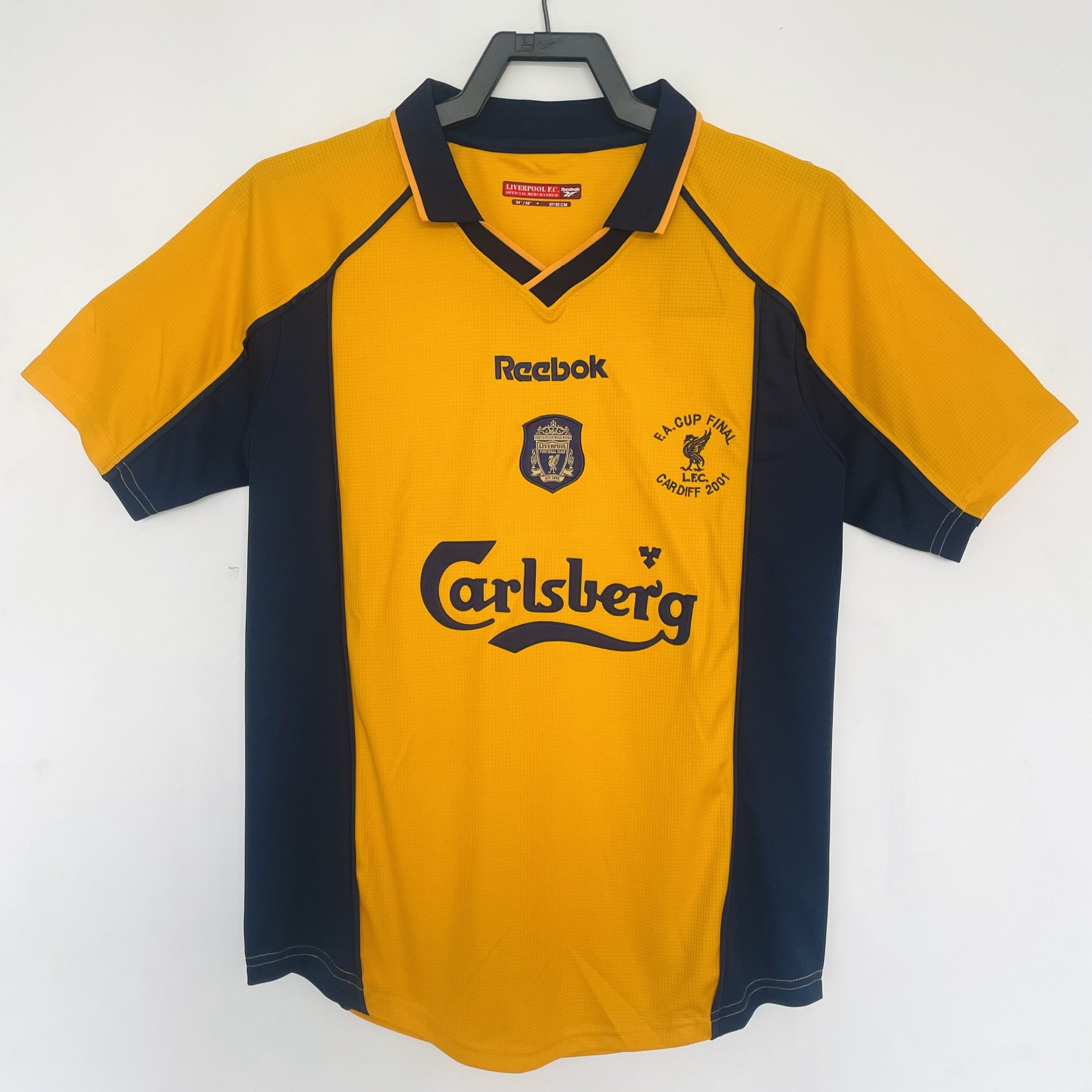 Liverpool 2000/01 Third Retro Men Jersey - Yellow