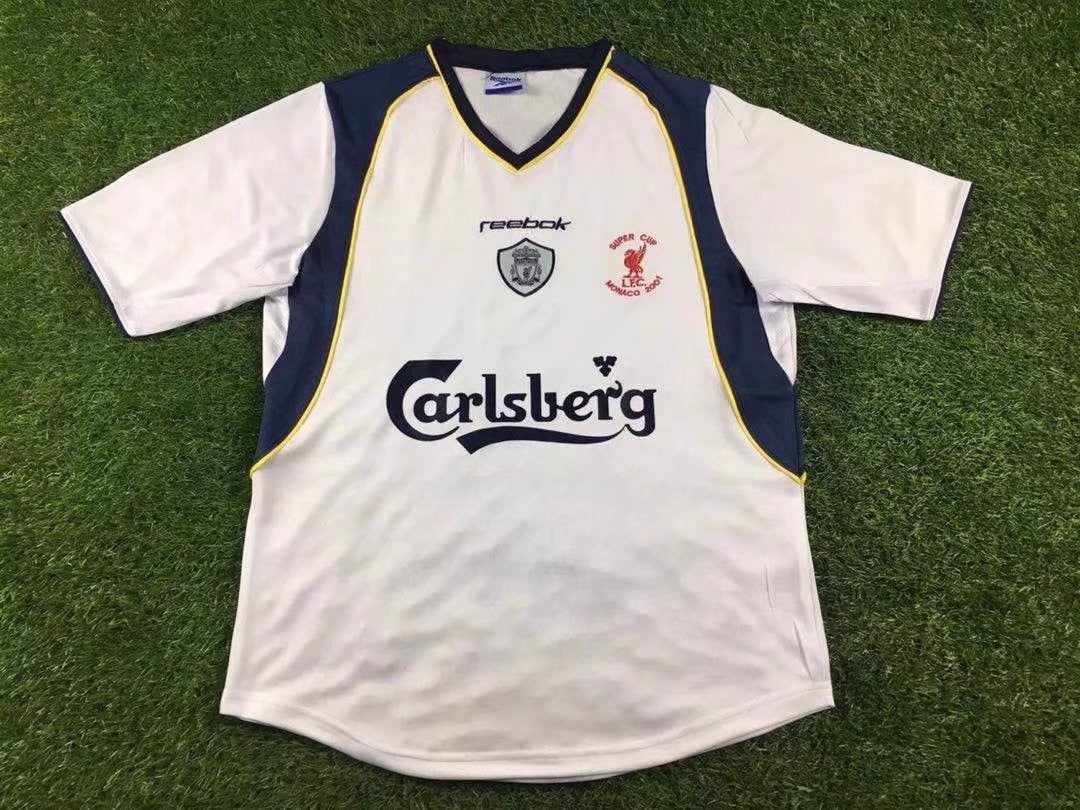 Liverpool 2001/02 Away Retro Men Jersey – White