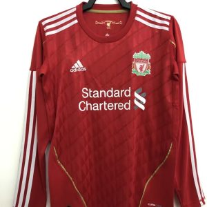 Liverpool 2010 Home Retro Long Sleeve Men Jersey - Red