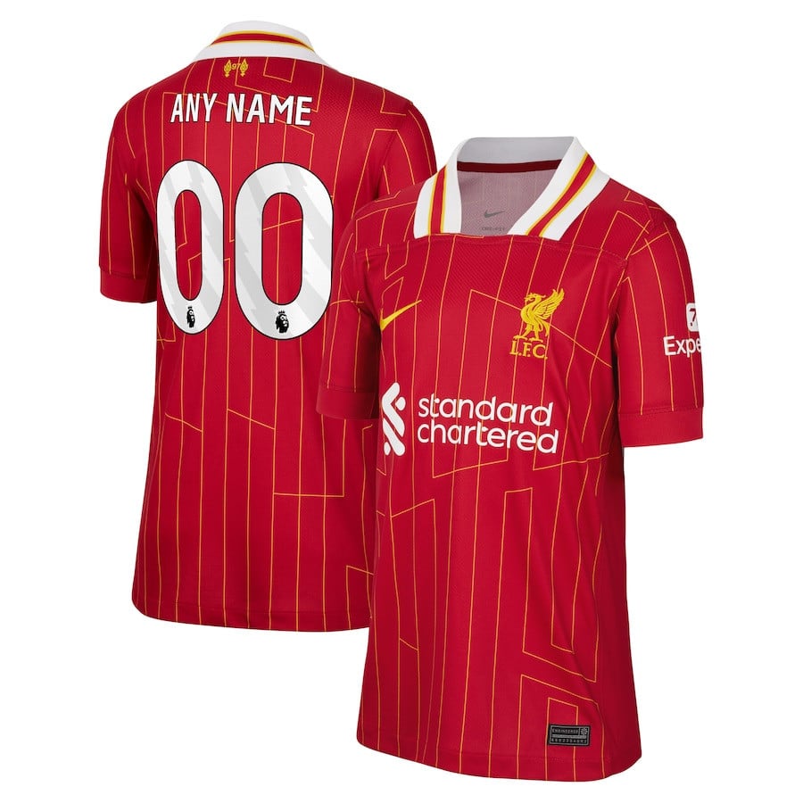 Liverpool 2024/25 Home Custom YOUTH Jersey - Red