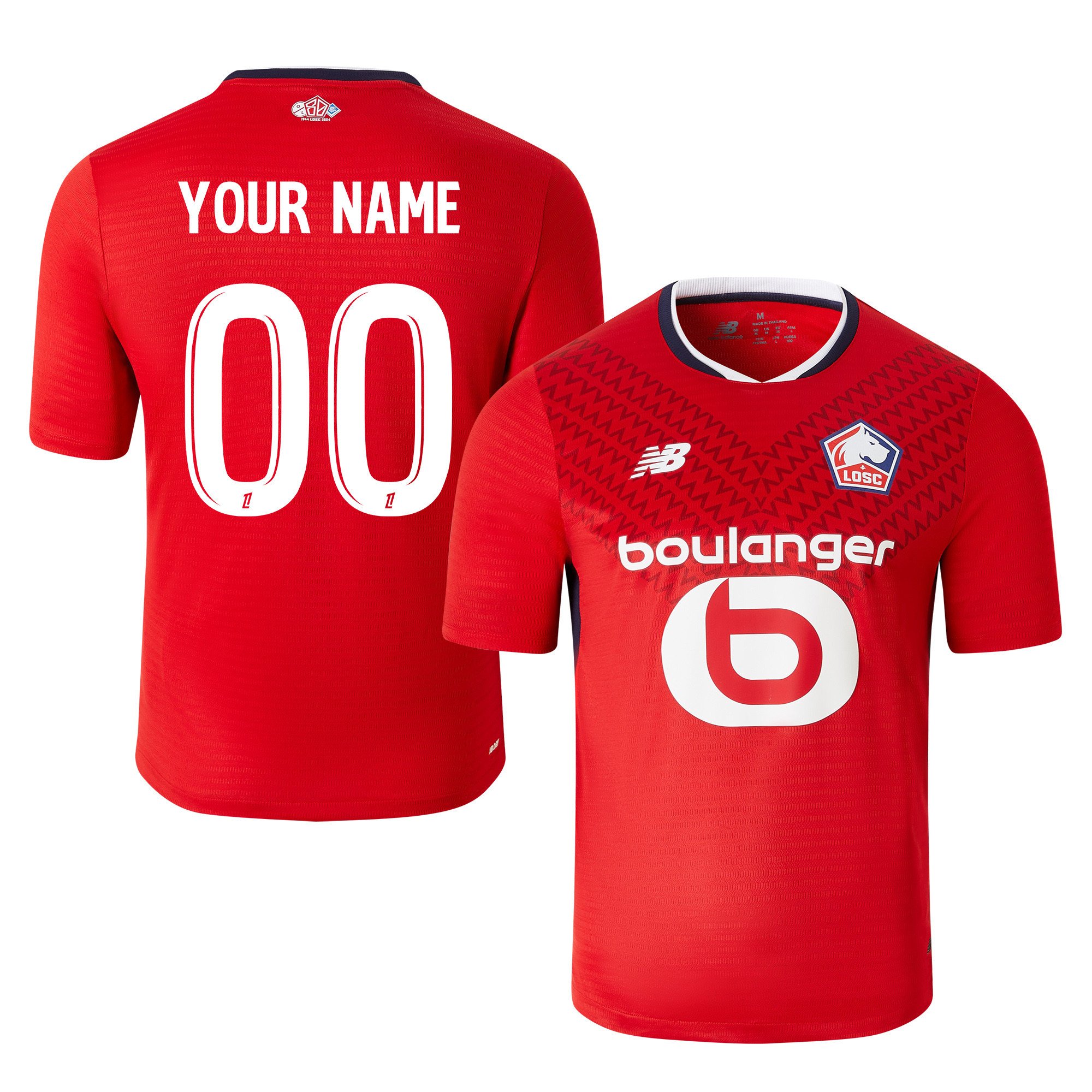 LOSC Lille 2024/25 Home Men Custom Jersey - Red
