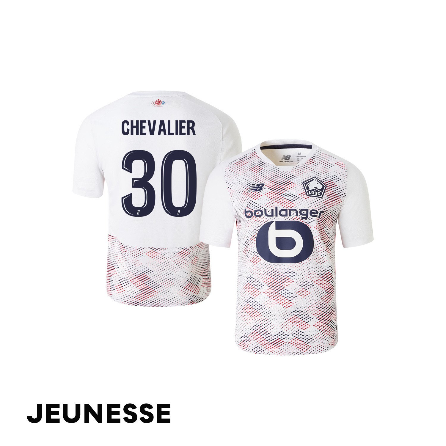 Lucas Chevalier 30 LOSC Lille 2024/25 Away YOUTH Jersey - White