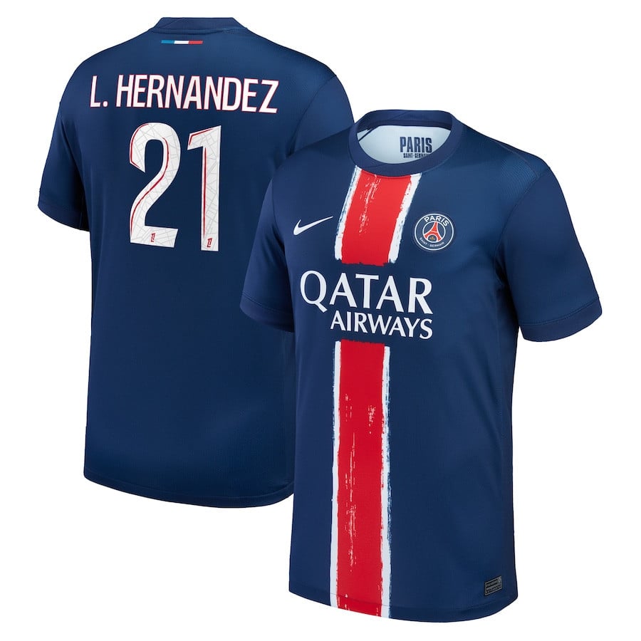 Lucas Hernández 21 Paris Saint-Germain 2024/25 Home Men Jersey - Navy