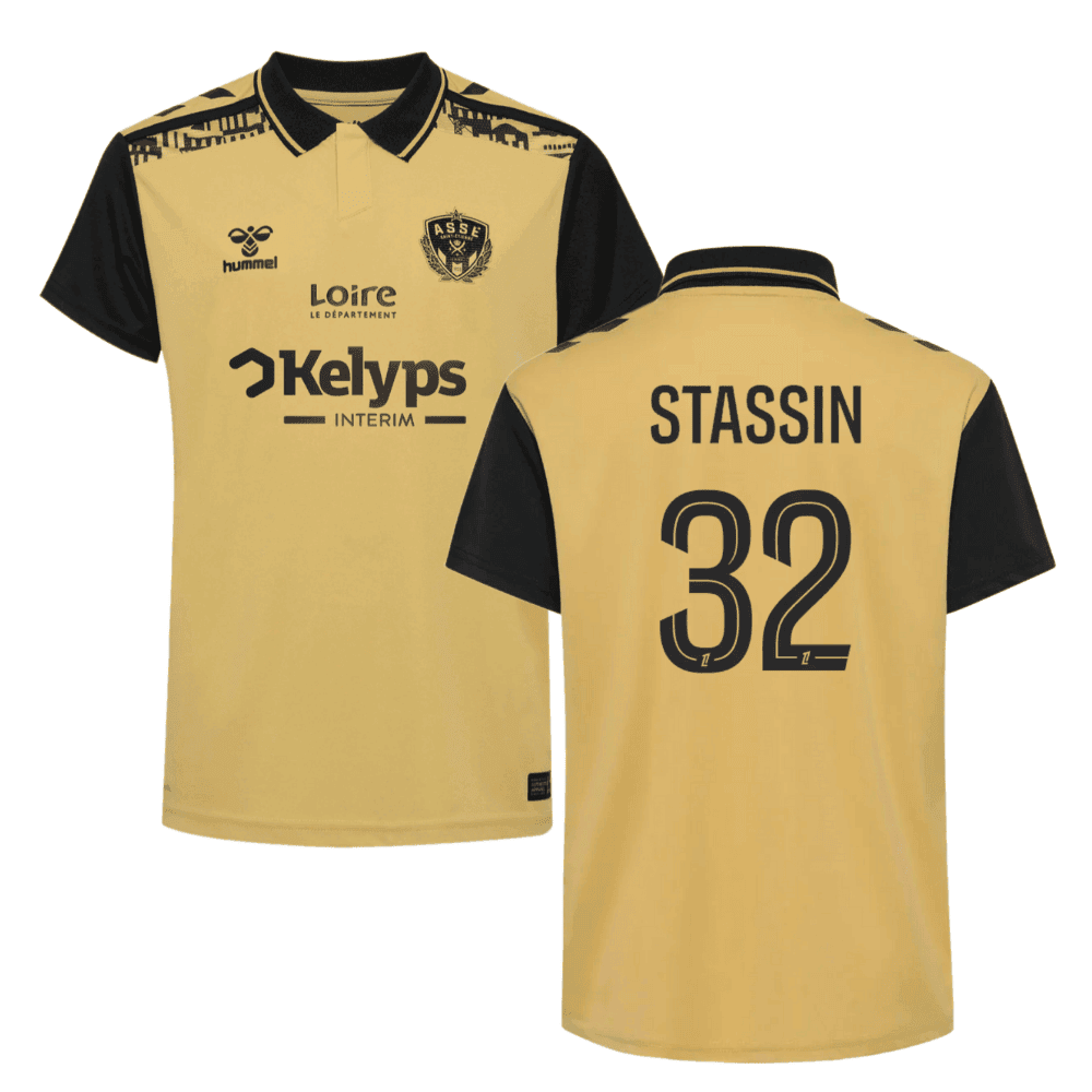 Lucas Stassin 32 AS Saint-Étienne 2024/25 Third Men Jersey - Yellow