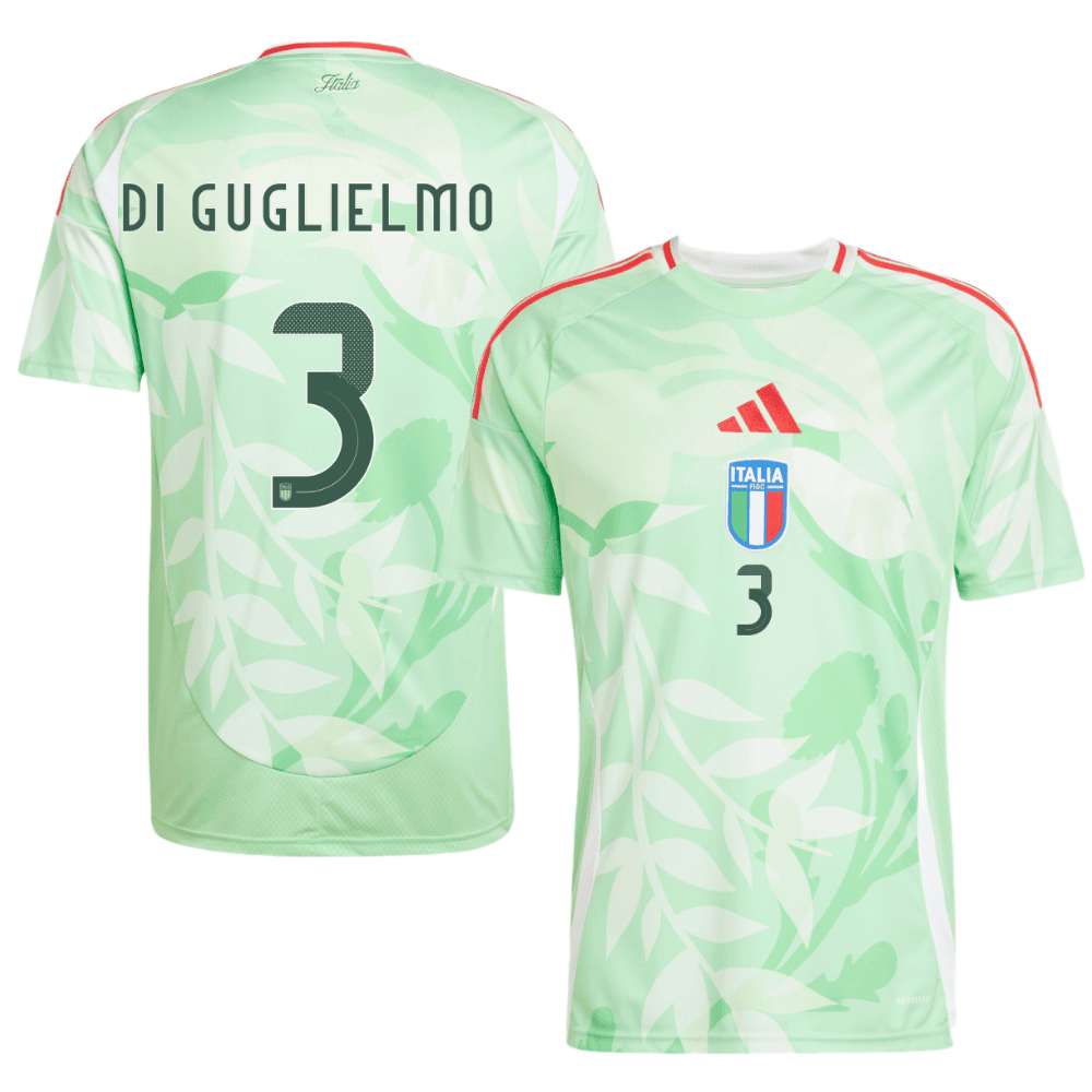 Lucia Di Guglielmo 3 Italy Women's National Team 2025/26 Away Men Jersey - Green