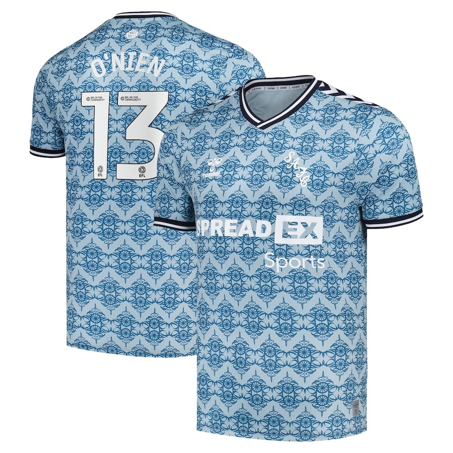 Luke O’Nien 13 Sunderland A.F.C. 2024/25 Third Men Jersey - Dusty Blue