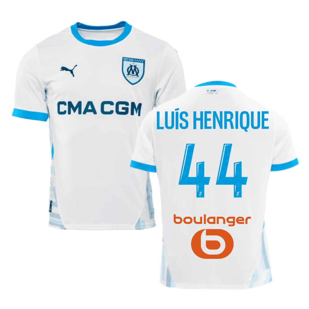 Luís Henrique 44 Olympique de Marseille 2024/25 Home Men Jersey - White