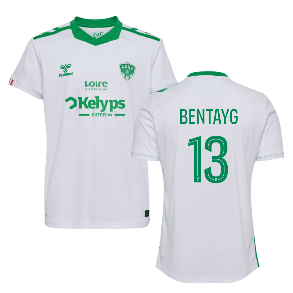 Mahmoud Bentayg 13 AS Saint-Étienne 2024/25 Away Men Jersey - White