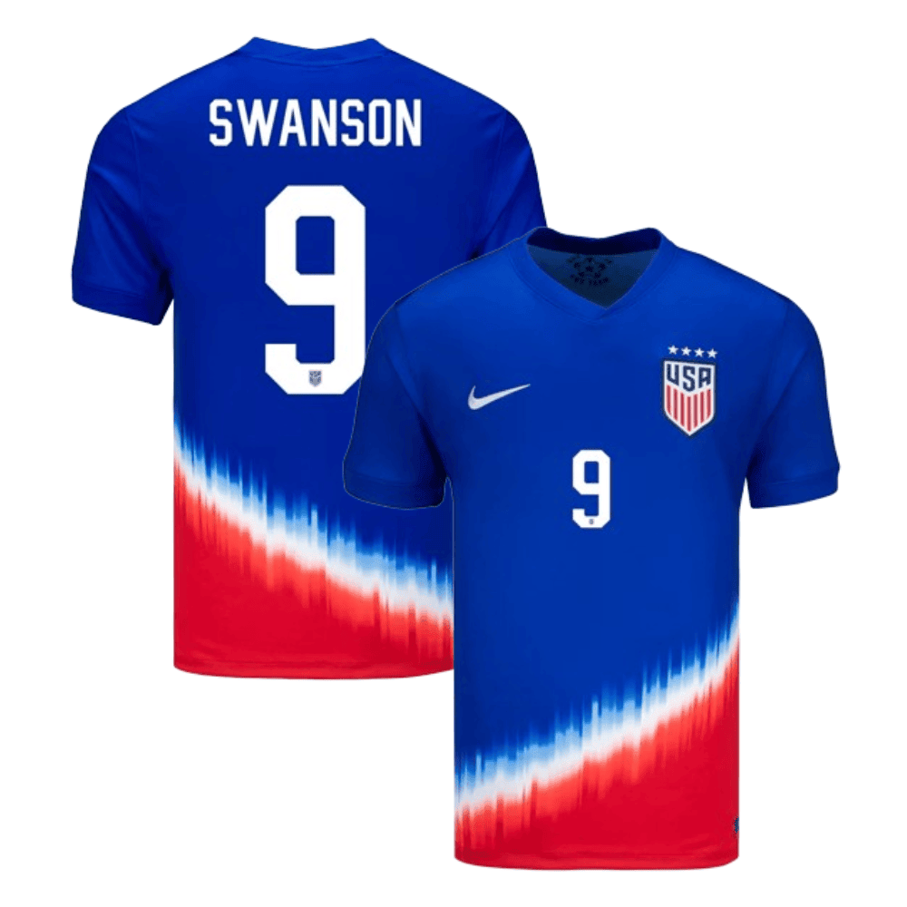 Mallory Swanson 9 USWNT 2024 American Icon Away Stadium Jersey - Men Blue