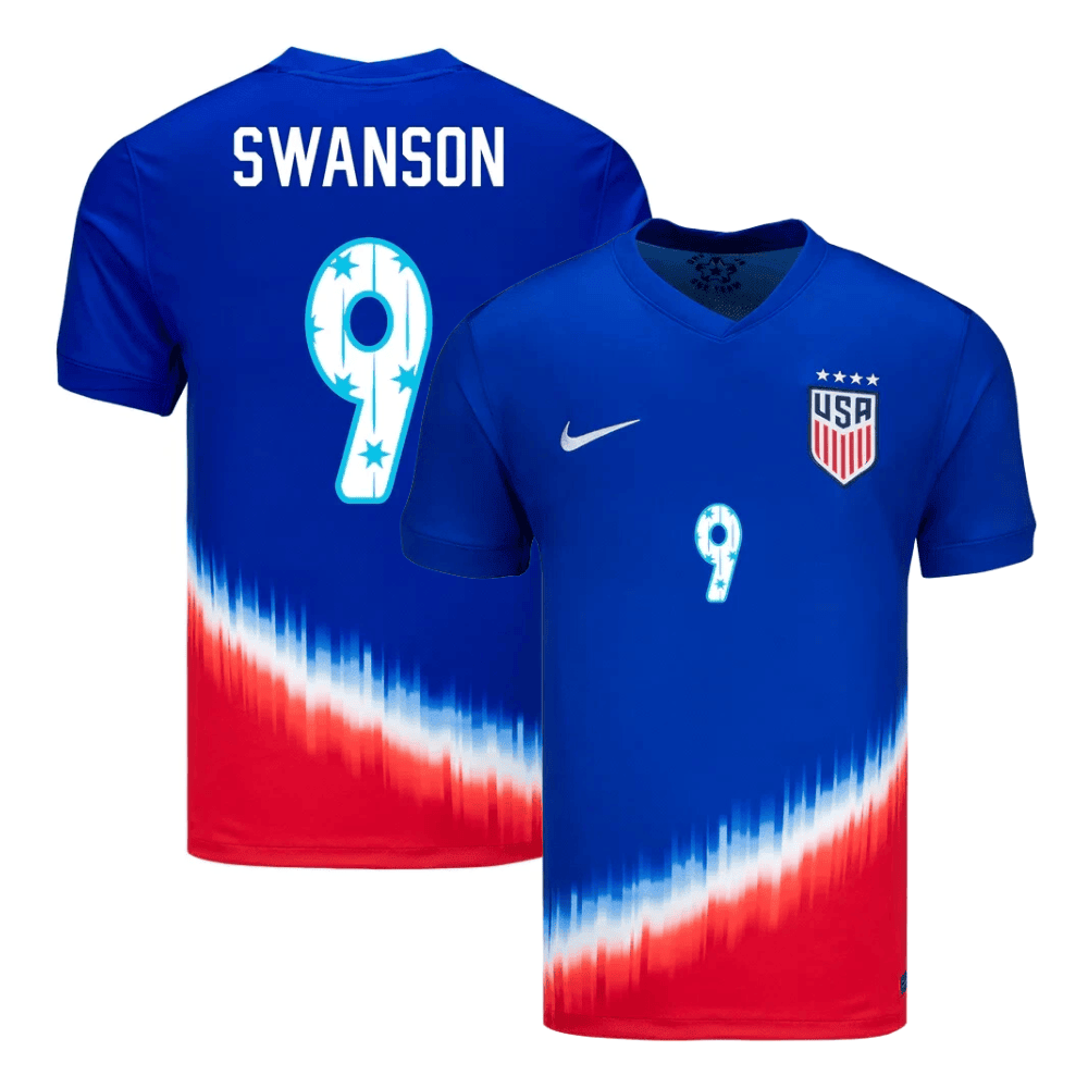 Mallory Swanson 9 USWNT 2024 SheBelieves Cup Away Stadium MEN Jersey