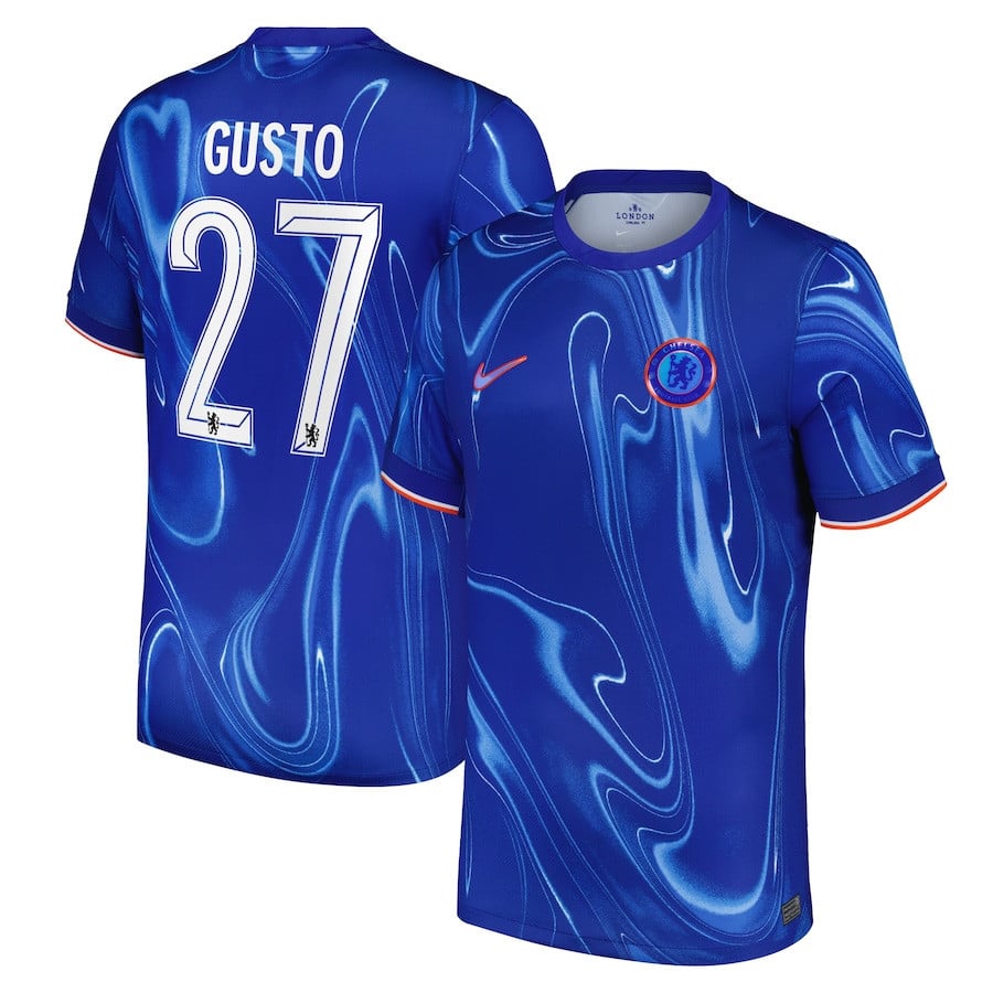 Malo Gusto 27 Chelsea Cup 2024/25 Home Men Jersey - Blue